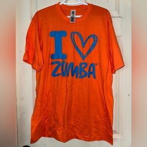 Orange 'I Love Zumba' T-Shirt